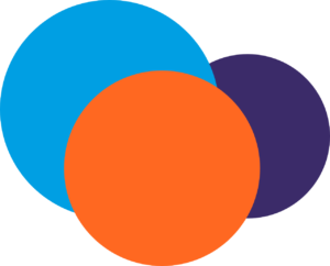 Ensemble de rond orange bleu et violet4