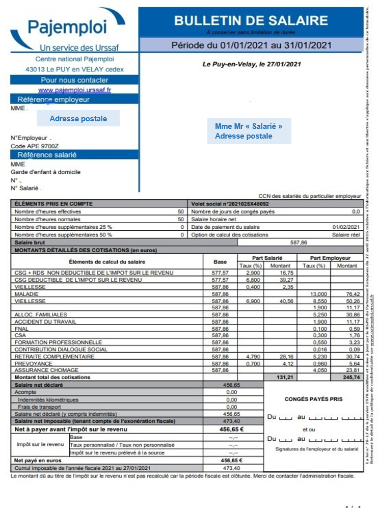 Pajemploi UNSA SPE Pajemploi UNSA SPE